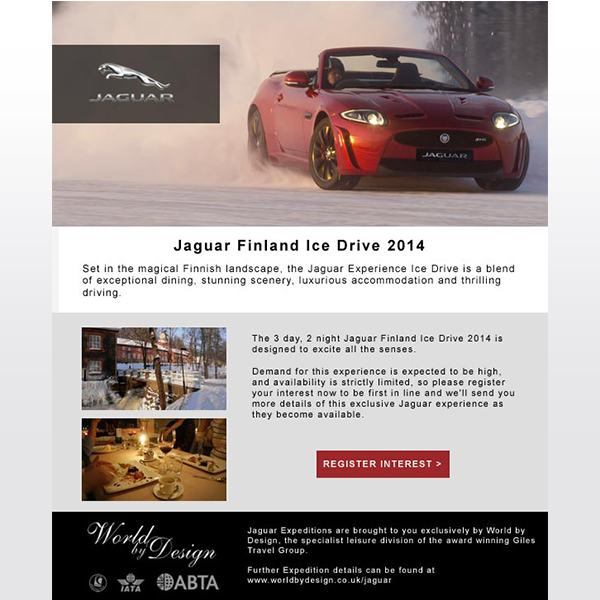 Jaguar Promotional Email